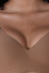 Soie Padded Non-Wired Medium Coverage T-Shirt Bra - Choco Malt — thumbnail 5
